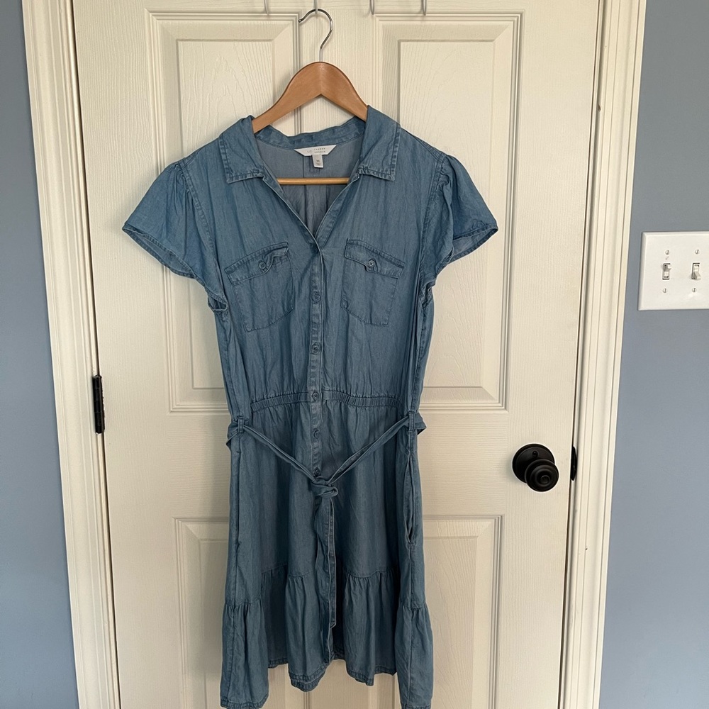 Women’s NWOT LC Lauren Conrad Chambray Babydoll Dress